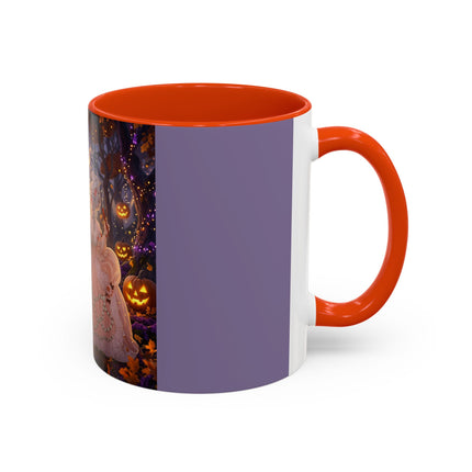 🎃🌙 The Midnight Court Of Pumpkin Grove Colorful Mug – Elegant Halloween Masquerade