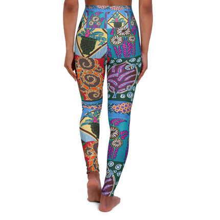 Floral Design by Emile-Alain Séguy High Waisted Yoga Leggings (AOP)