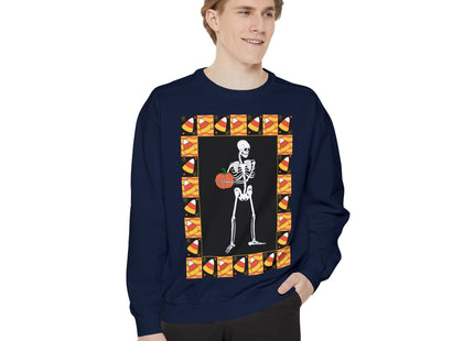 Candy Corn Skeleton Unisex Garment-Dyed Sweatshirt