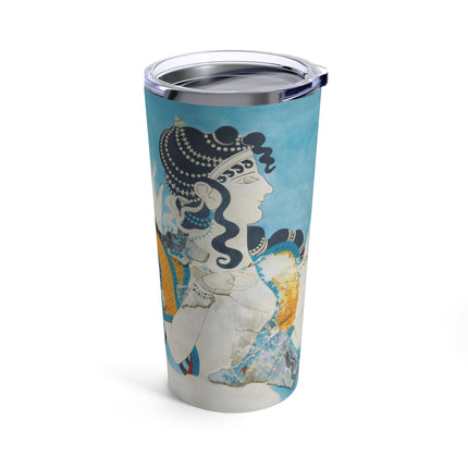 Reproduction of Ladies in Blue by Emile Gilliéron Tumbler 20oz