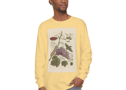 Botanical Pl.49 by Maria Sibylla Garment-dyed Long Sleeve T-Shirt