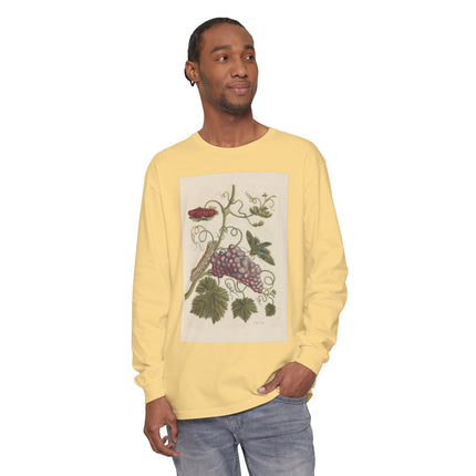 Botanical Pl.49 by Maria Sibylla Garment-dyed Long Sleeve T-Shirt