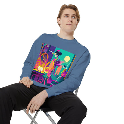 Dance of the Skeleton Ballerinas Unisex Garment-Dyed Sweatshirt