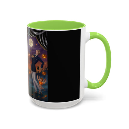 🏹🎃 Cupid's Arrow At Pumpkin Moon Manor Colorful Mug – Romantic Halloween Charm