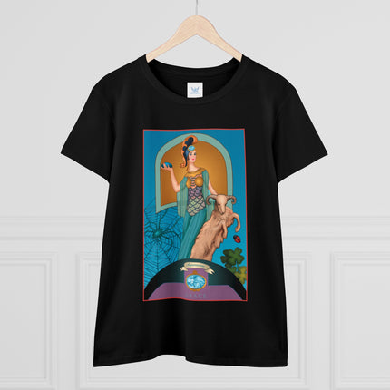 March & Aquamarine (Gem Series) by Sofia Chiostri Women's Midweight Cotton Tee