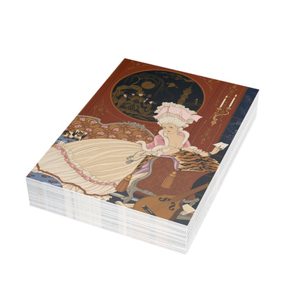 💌🌸 Lettre Postcards With Envelopes – George Barbier Art Deco Romantic Elegance