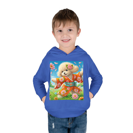 Chrysanthemum Meadow Play Toddler Pullover Fleece Hoodie