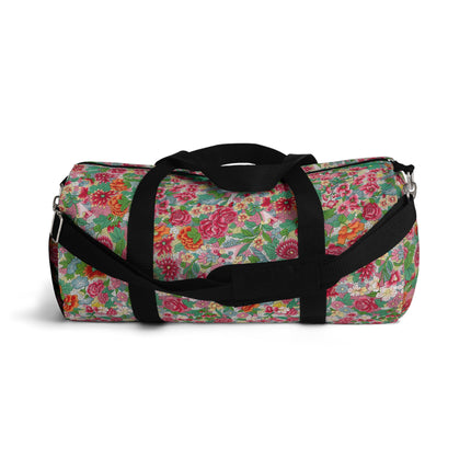 Colorful Flower Pattern by Owen Jones Duffle Bag