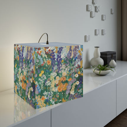 Flowers on the Mountain by August Babberger Light Cube Lamp