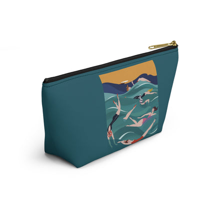 Summer Splash Cosmetic Bag – Carefree Beach Joy & Mid-Century Fun