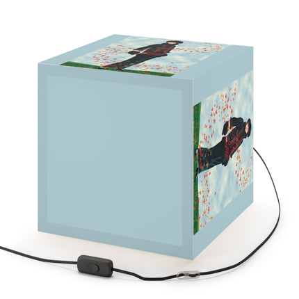 Elegance in Autumn Light Cube Lamp