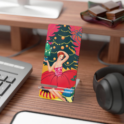 Art Deco Christmas Enchantment Mobile Display Stand for Smartphones
