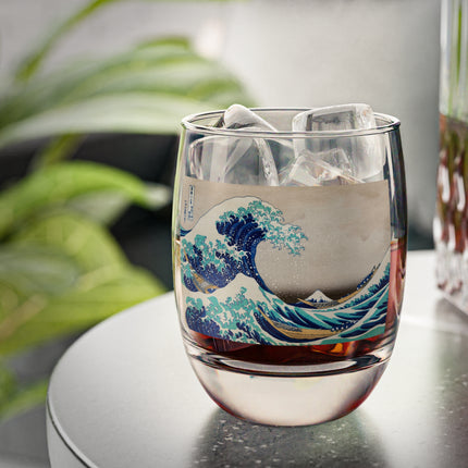 The Great Wave off Kanagawa by Katsushika Hokusai Whiskey Glass