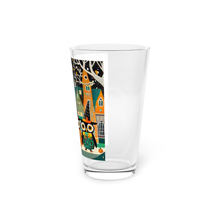 Night of the Trick-or-Treating Owlets Glass, 16oz