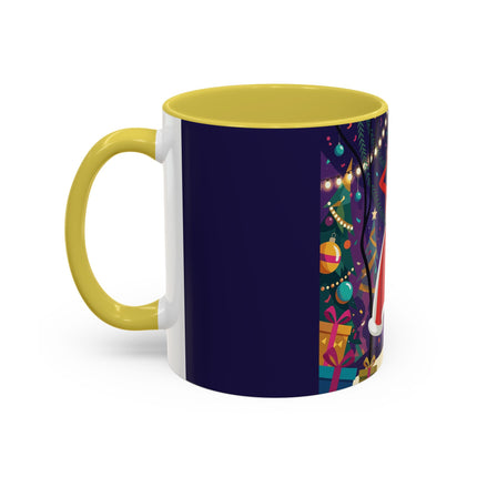 🎄❄️ The Christmas Snowball Dance Colorful Mug – Whimsical Holiday Fashion Fantasy
