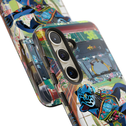 Cyber Panther's Hunt Phone Cases