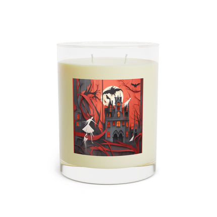 Halloween Night Scene Scented Candle - Full Glass, 11oz