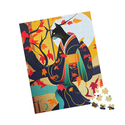 Black Cat in Kimono Puzzle (110, 252, 520, 1014-piece)