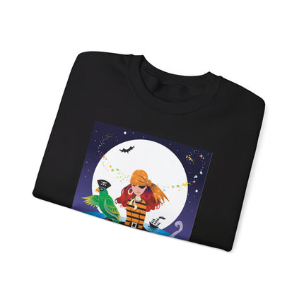 Moonlit Pirate Halloween Unisex Heavy Blend™ Crewneck Sweatshirt