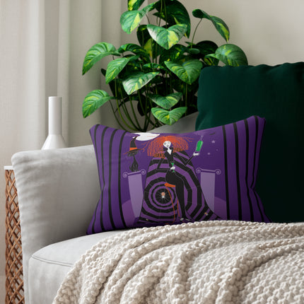 Mystic Elegance Spun Polyester Lumbar Pillow