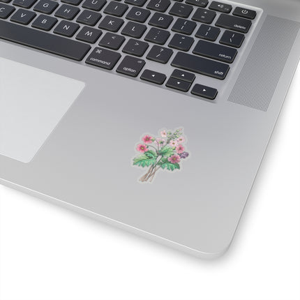 Chinese Primrose botanical illustration by Pierre-Joseph Redouté Kiss-Cut Stickers (4 Sizes)