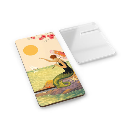🧜‍♀️☀️ The Mermaid By The Golden Sea Mobile Display Stand – Art Deco Coastal Fantasy