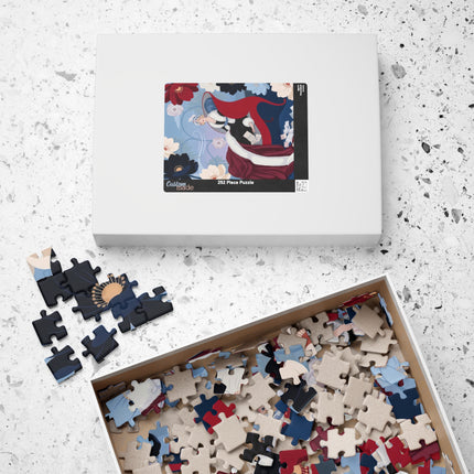 🌺✨ The Lady Of The Starlit Enchanted Garden Puzzle – Art Deco Floral Fantasy