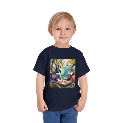Fairy Animals Writing Wishes Toddler Short Sleeve Tee