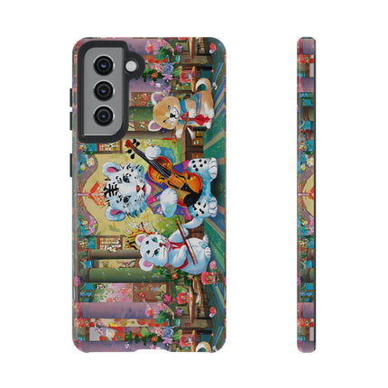 Melodies of the Snow Lion Cub Phone Cases