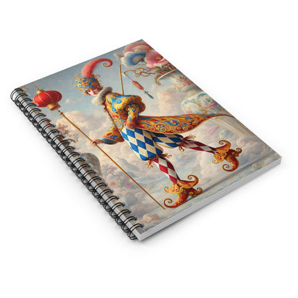 The Ornamental Jester Spiral Notebook - Ruled Line