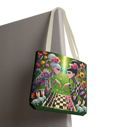 The Spring Gambit: A Fairy’s Move Tote Bag – Whimsical Chess & Spring Magic