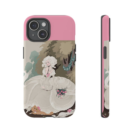 Rococo Garden Reader Phone Case – Whimsical Elegance & Timeless Charm