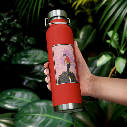 Woman Waiting for her Beloved at 1:59 by Kobayashi Kaichi Copper Vacuum Insulated Bottle, 22oz