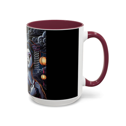 Geisha’s Black Ink Tears Colorful Mugs (11oz, 15oz)