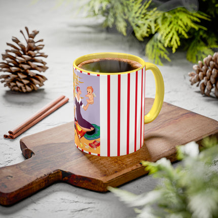 Art Deco Christmas Colorful Mugs (11oz, 15oz)