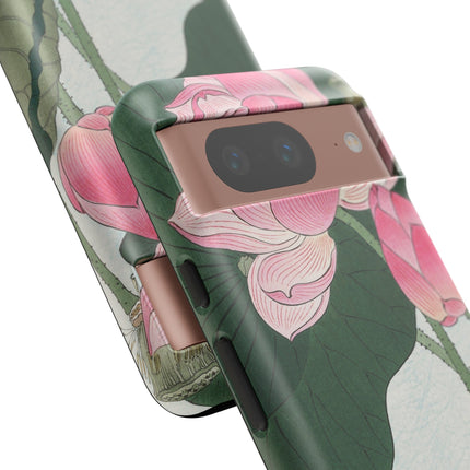 Blooming Lotus Flowers by Ohara Koson Phone Cases