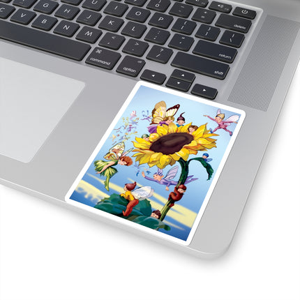 Sunflower Fairies by Margaret Tarrant Kiss-Cut Stickers (4 Sizes)