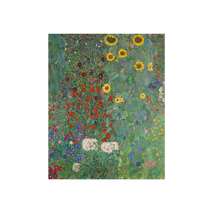 Farm Garden with Sunflowers by Gustav Klimt Fine Art Posters
