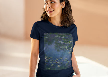 Water Lilies by Claude Monet Women's Midweight Cotton Tee