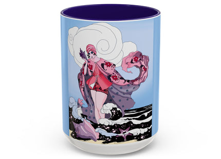 Goddess of the Swirling Sea Colorful Mugs (11oz, 15oz)