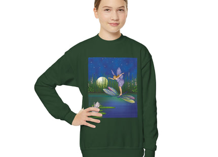 Fairy on a Dragonfly Youth Crewneck Sweatshirt