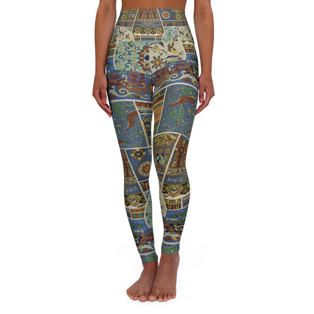 Chinois et Japonais by Auguste Racinet High Waisted Yoga Leggings (AOP)