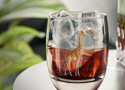 Giraffe by Charles Dessalines D' Orbigny Whiskey Glass
