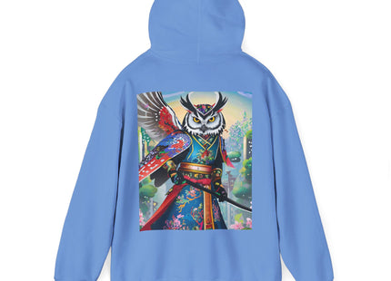 Cyberpunk Samurai Owl – Heavy Blend™ Hooded Sweatshirt