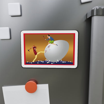 Crack-Up Comedy: The Great Egg Duel Die-Cut Magnets (5 Sizes)