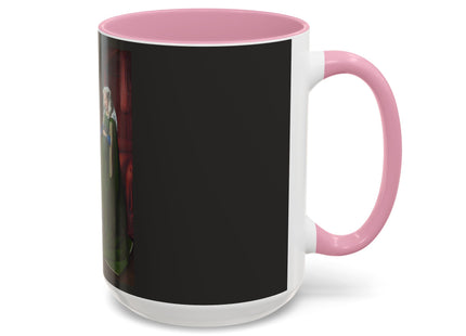 Arnolfini Portrait by Jan Van Eyck Colorful Mugs (11oz, 15oz)