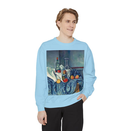 The Peppermint Bottle by Paul Cézanne Unisex Garment-Dyed Sweatshirt