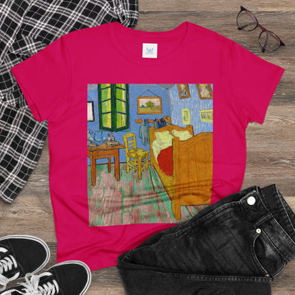 The Bedroom by Vincent van Gogh Women's Midweight Cotton Tee