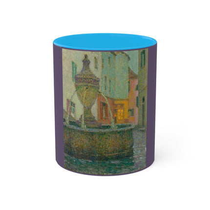 La Fontaine, Saint-Paul De Vence by Henri Le Sidaner Colorful Mug