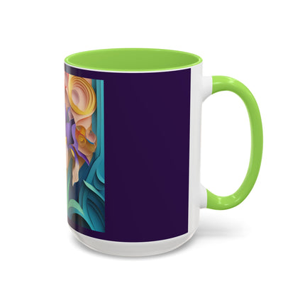 The Elegant Iris Flower Colorful Mugs (11oz, 15oz)